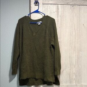 Natural Reflections Forest Green Knit Sweater